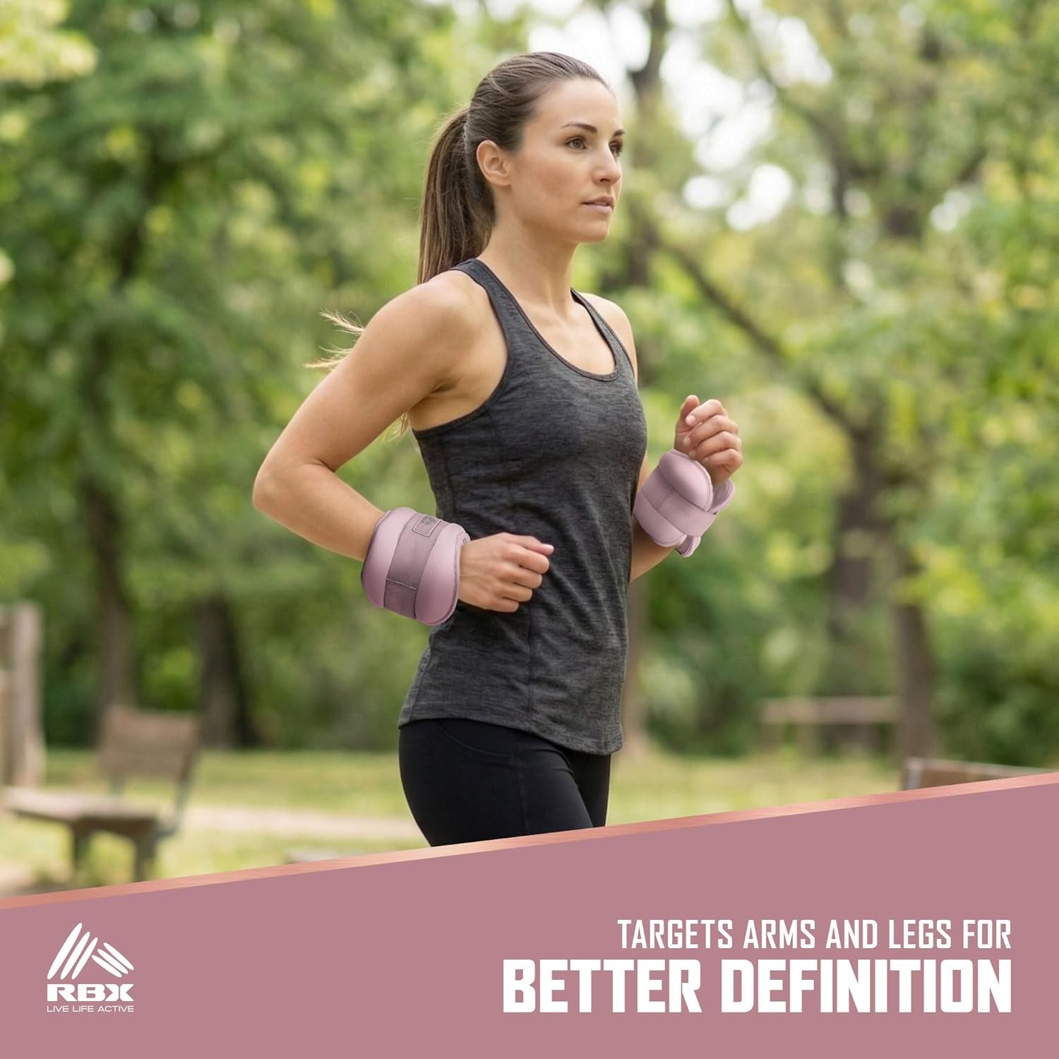 DailySweat Wrist & Ankle Weights - 4LB Adjustable Set