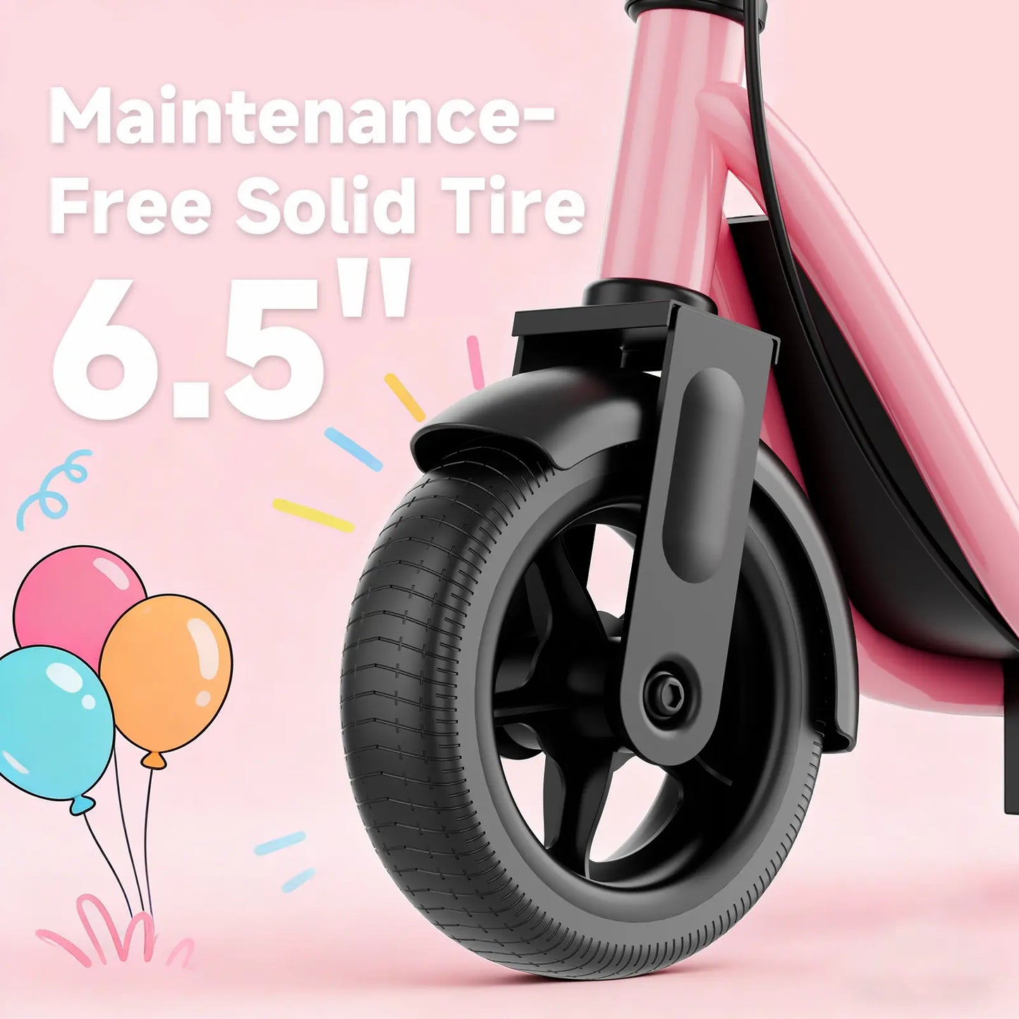 250W Electric Kids Scooter,9Mph Max Speed, 6.5" Solid Tires,3 Riding Modes (E/D/S) Children Electric Scooter,4.4Ah Battery Electric Scooter for Boys and Girls,Lightweight 16Lbs, Children Electric Scooter