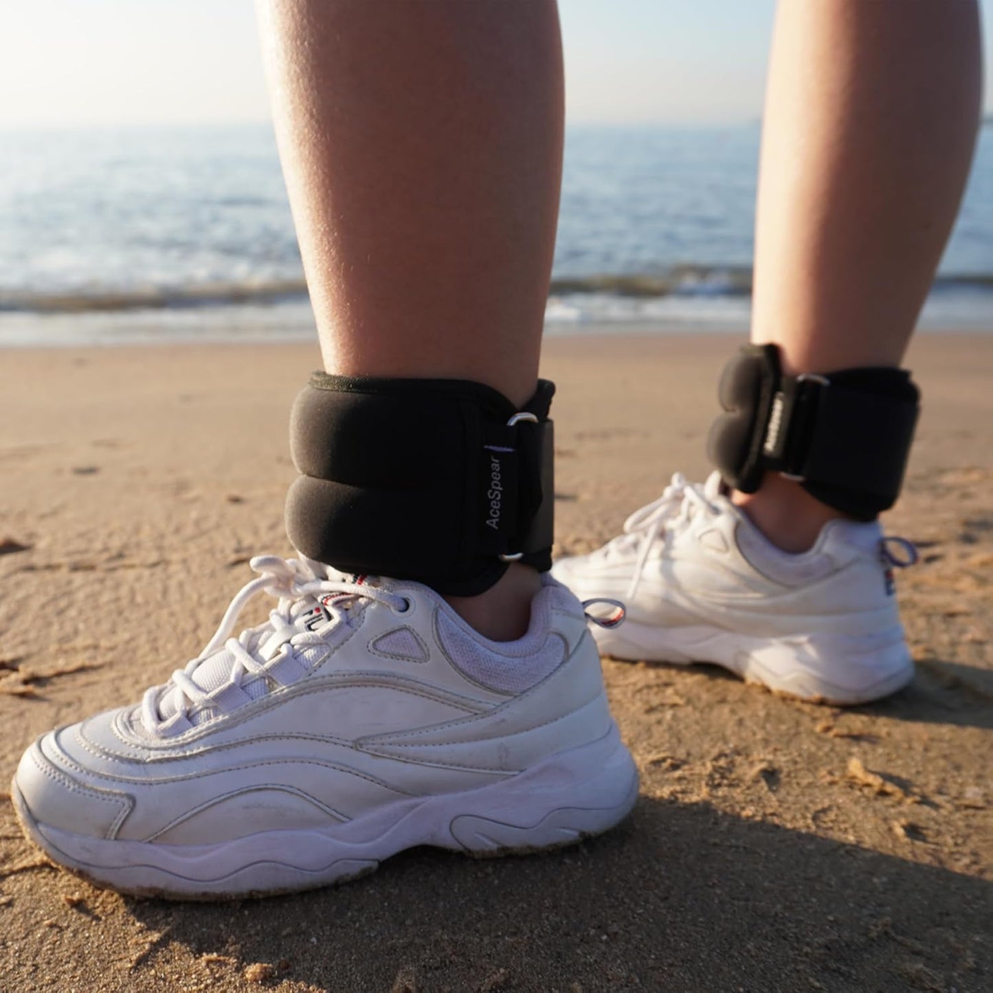 Ankle Weights Sets for Men Women Kids 1Lb 2Lb 3Lb 4Lb 5Lb Leg Weights Arm Wrist Weights Gym for Foot Exercise Training Workout Walking Jogging Yoga