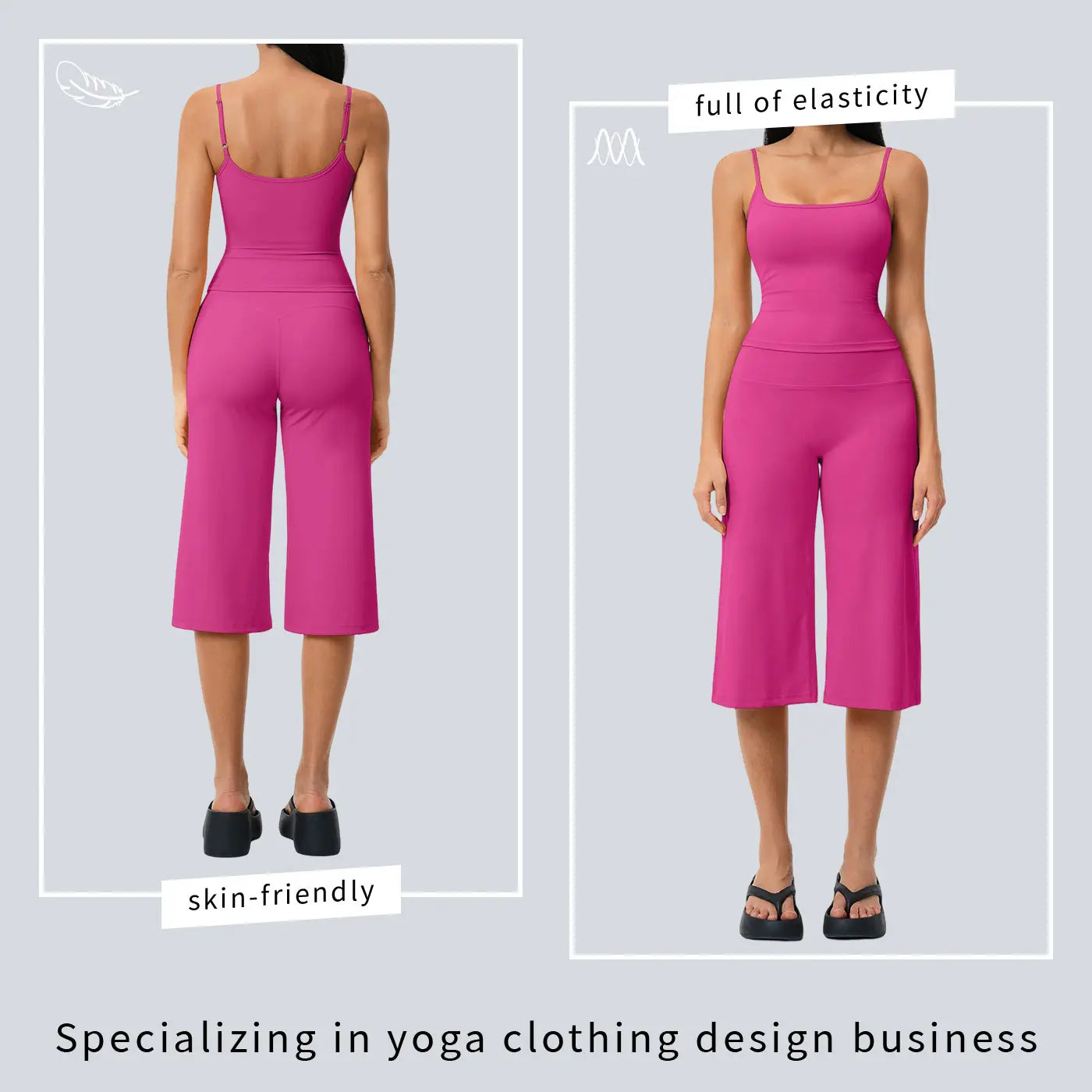 Tenwolf New Yoga Set: Camisole Top, High-Waisted Quick-Dry Casual Shorts, Running & Outdoor Yoga Outfit