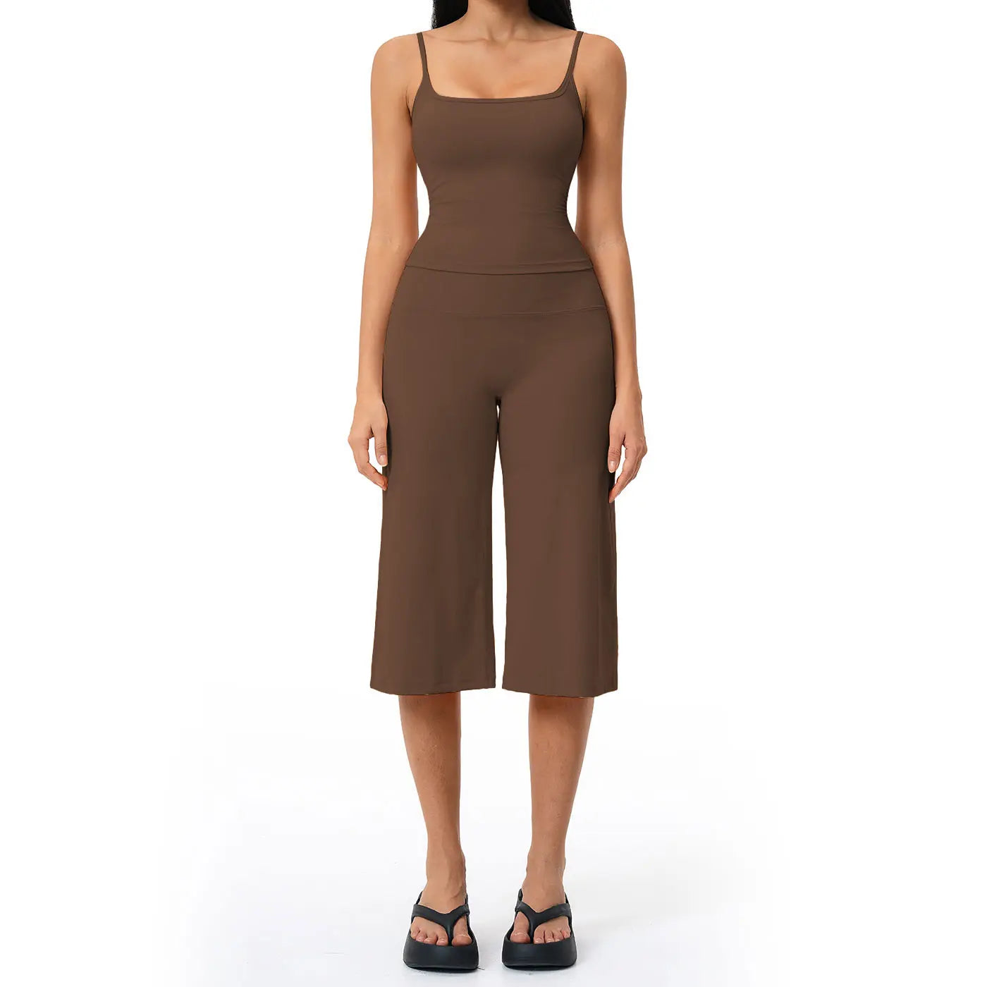 Tenwolf New Yoga Set: Camisole Top, High-Waisted Quick-Dry Casual Shorts, Running & Outdoor Yoga Outfit