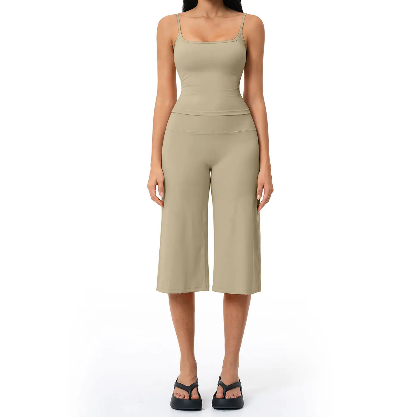 Tenwolf New Yoga Set: Camisole Top, High-Waisted Quick-Dry Casual Shorts, Running & Outdoor Yoga Outfit