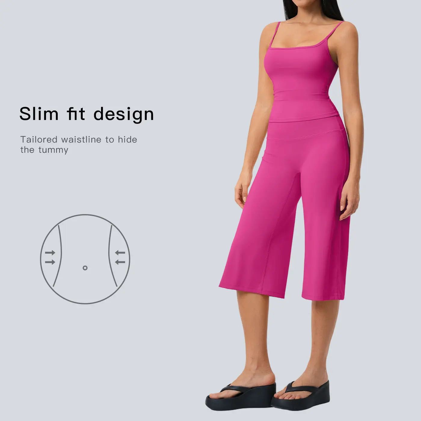 Tenwolf New Yoga Set: Camisole Top, High-Waisted Quick-Dry Casual Shorts, Running & Outdoor Yoga Outfit