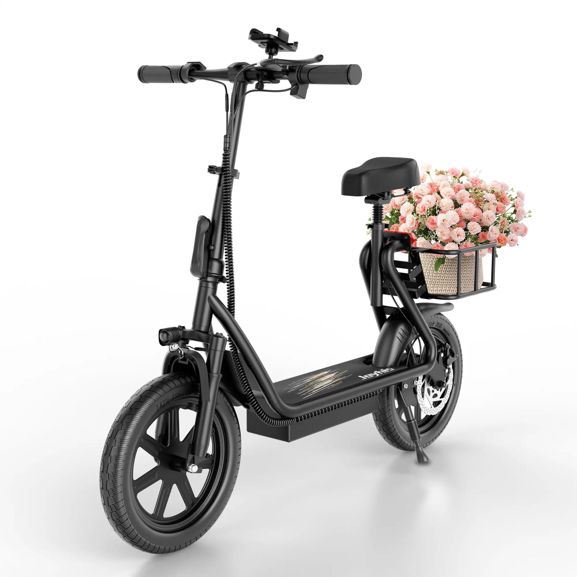 【Aopo】Adult Electric Scooter (With Seat), 500W Motor, 14-Inch Tires,Top Speed 22 Mph, 48V/10.4Ah Battery, Approx 27 Miles Range, Pet-Friendly Design, Foldable Portable Scooter.Lcd Display Kick Scooter Ev Scooter