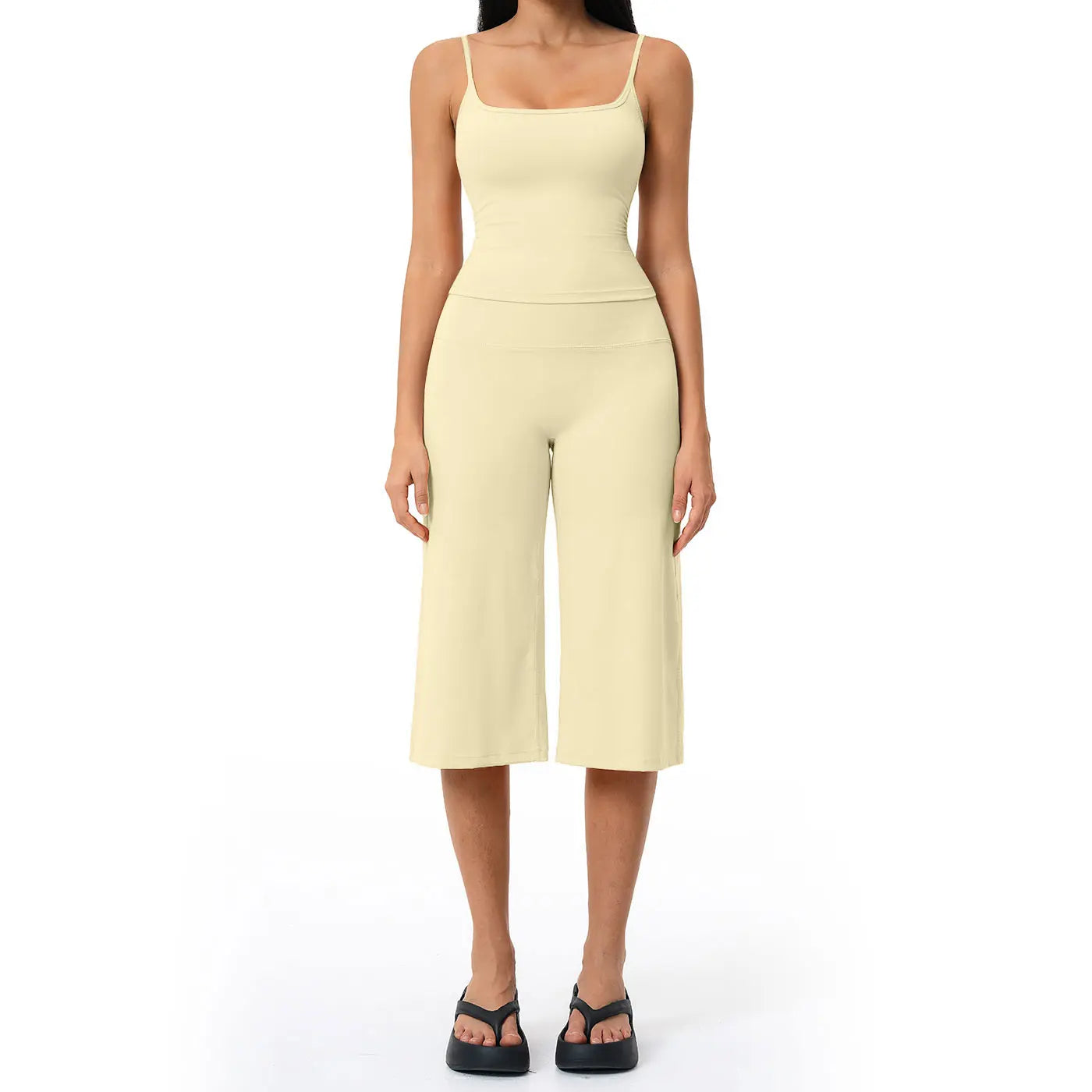 Tenwolf New Yoga Set: Camisole Top, High-Waisted Quick-Dry Casual Shorts, Running & Outdoor Yoga Outfit