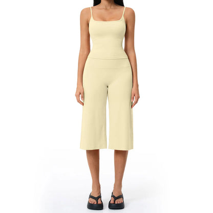 Tenwolf New Yoga Set: Camisole Top, High-Waisted Quick-Dry Casual Shorts, Running & Outdoor Yoga Outfit