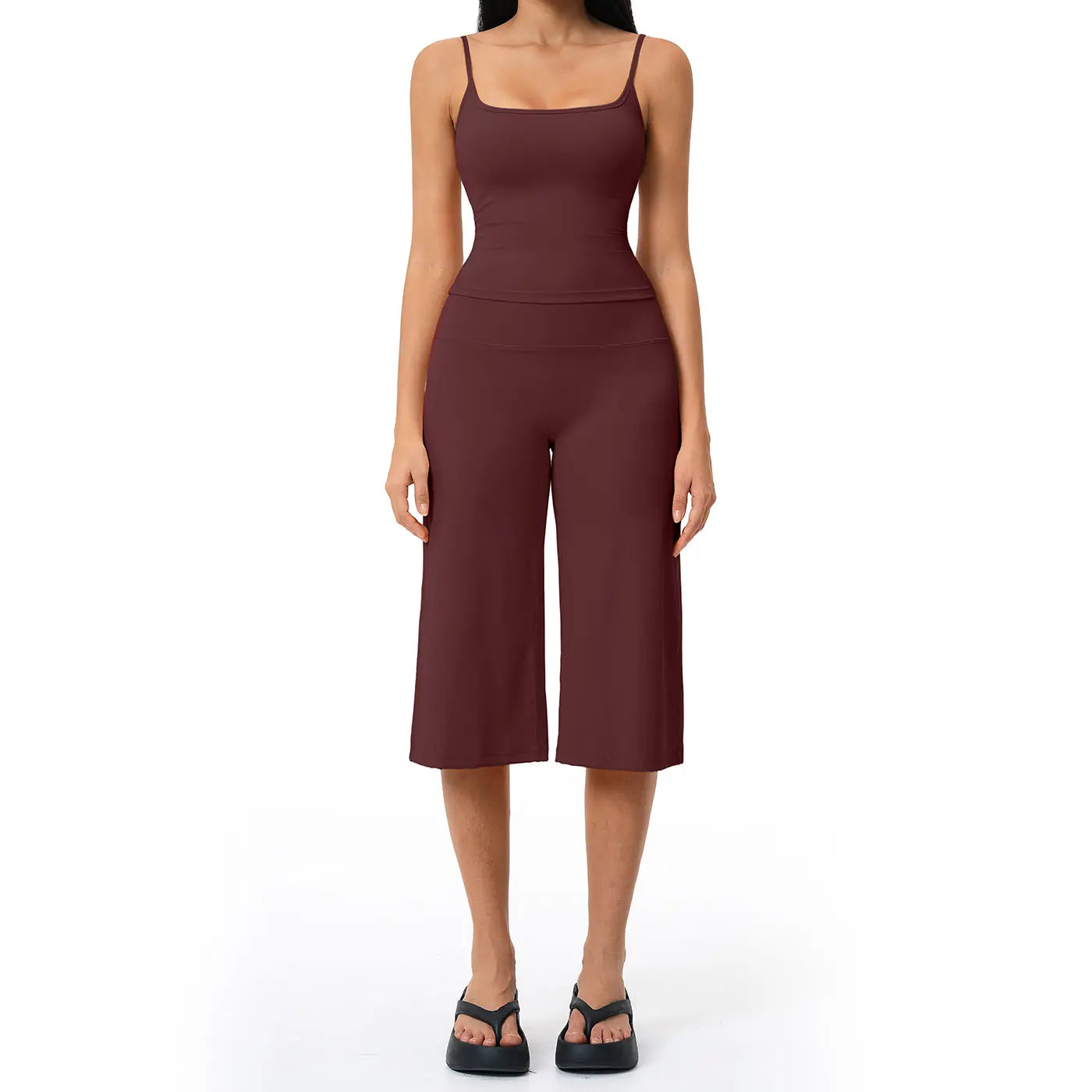 Tenwolf New Yoga Set: Camisole Top, High-Waisted Quick-Dry Casual Shorts, Running & Outdoor Yoga Outfit